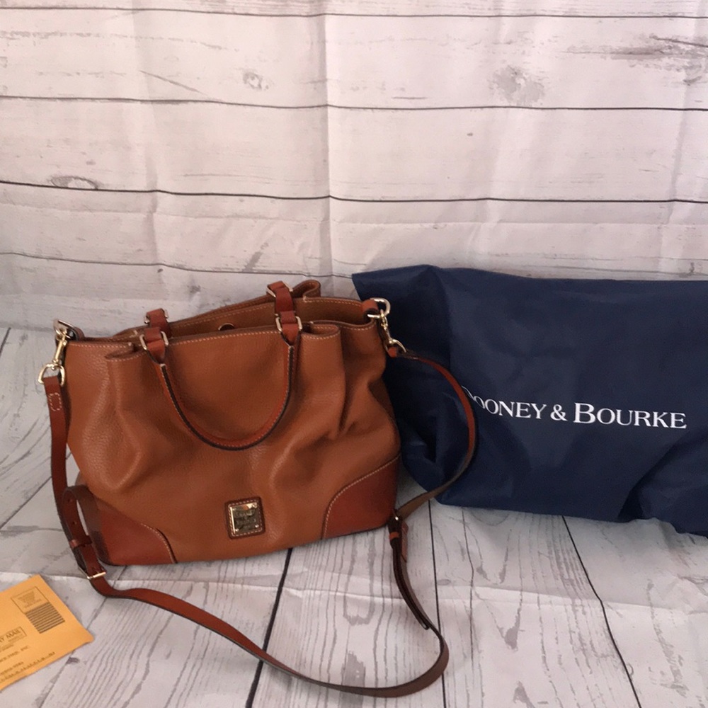 Dooney & Burke camel Brenna satchel